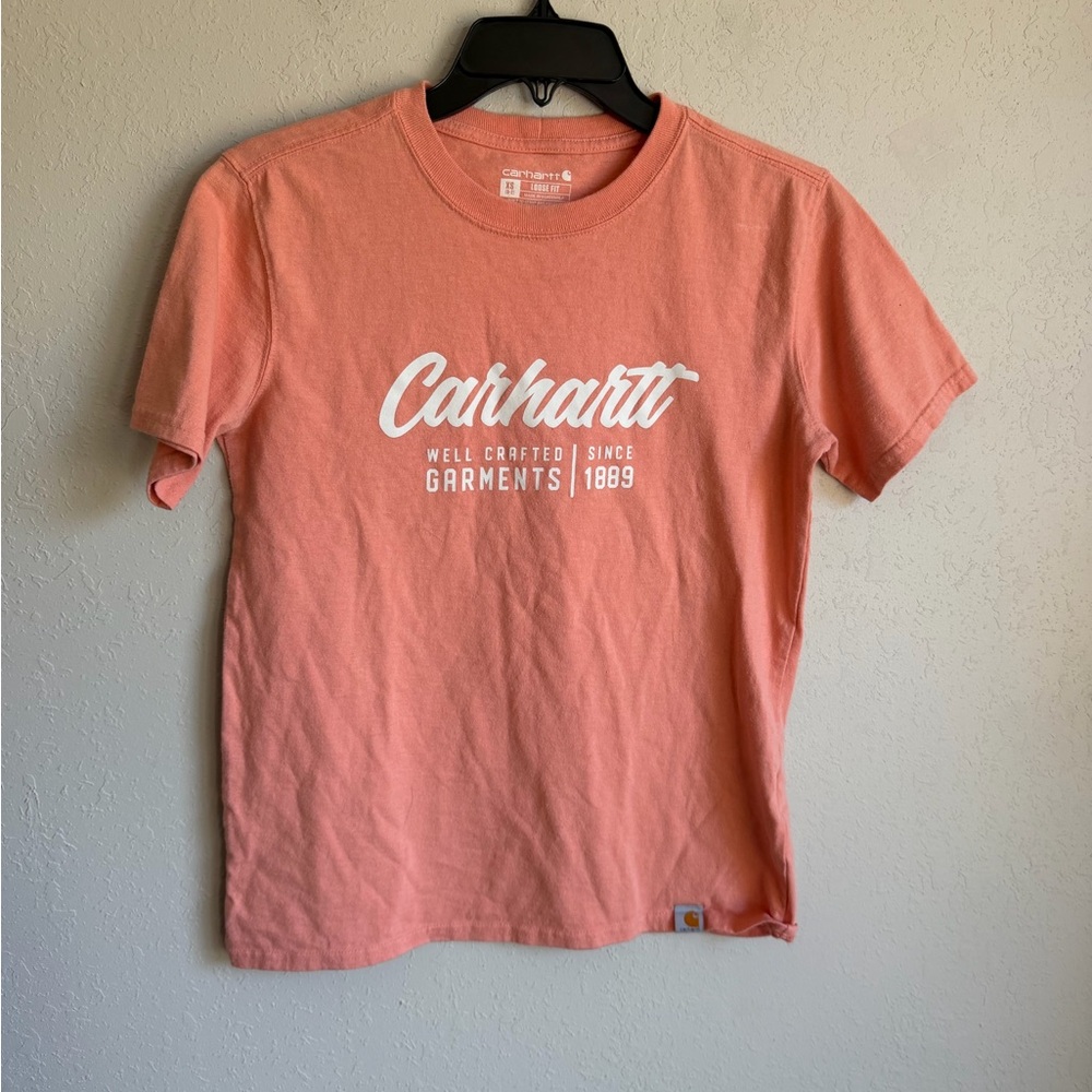 Carhartt Coral Graphic Basic Short Sleeve Tee Womens XS Gorpcore Workwear